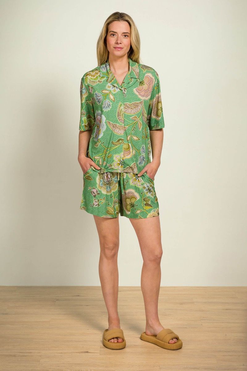 Flora Top Short Sleeve Matata Green