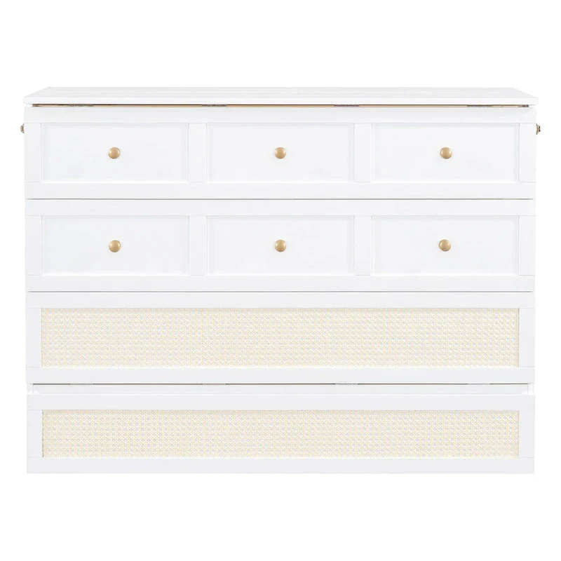 Nestfair Full-Size Murphy Bed with Spacious Drawers