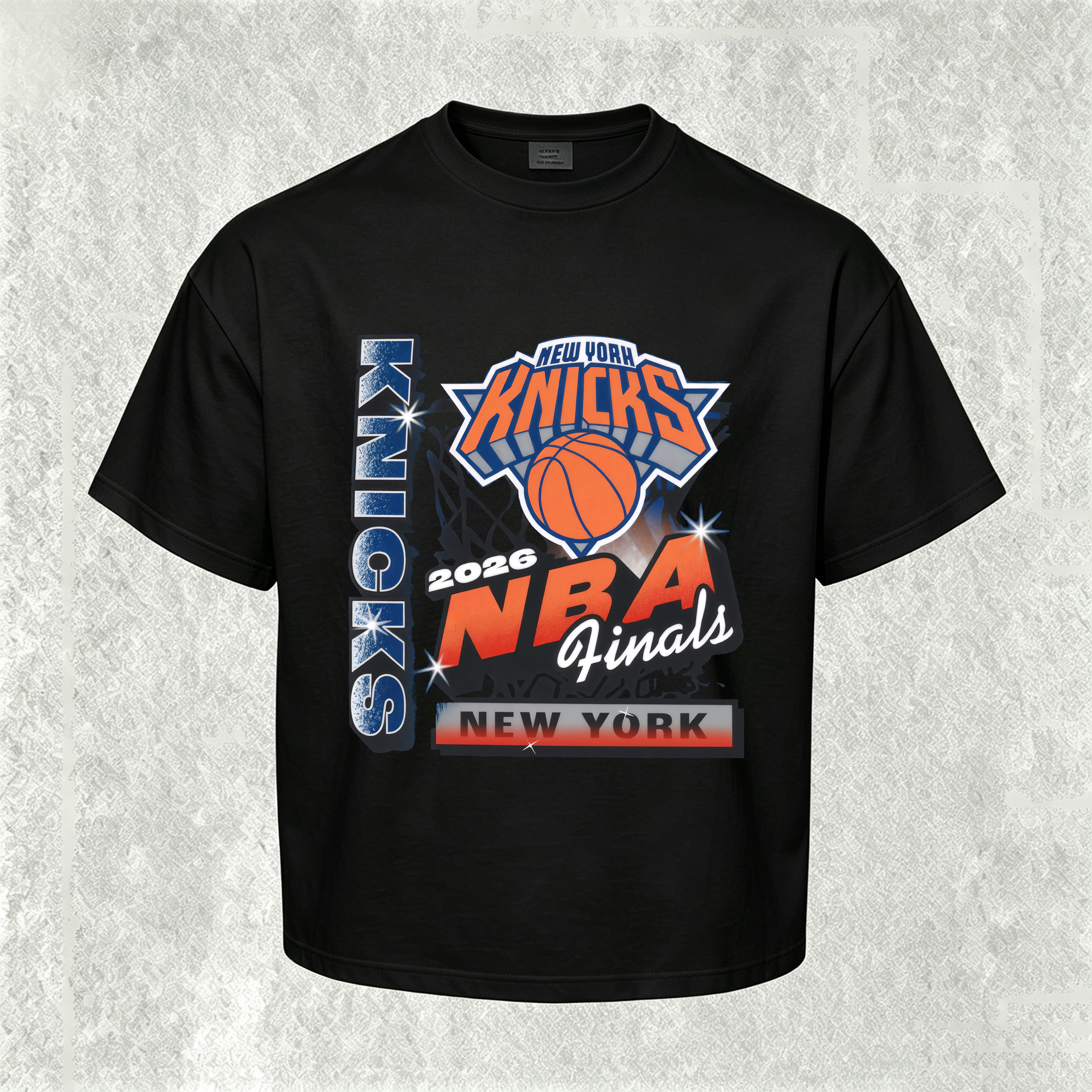 NBA Finals Commemorative Jersey Printed Unisex Oversized T-shirt