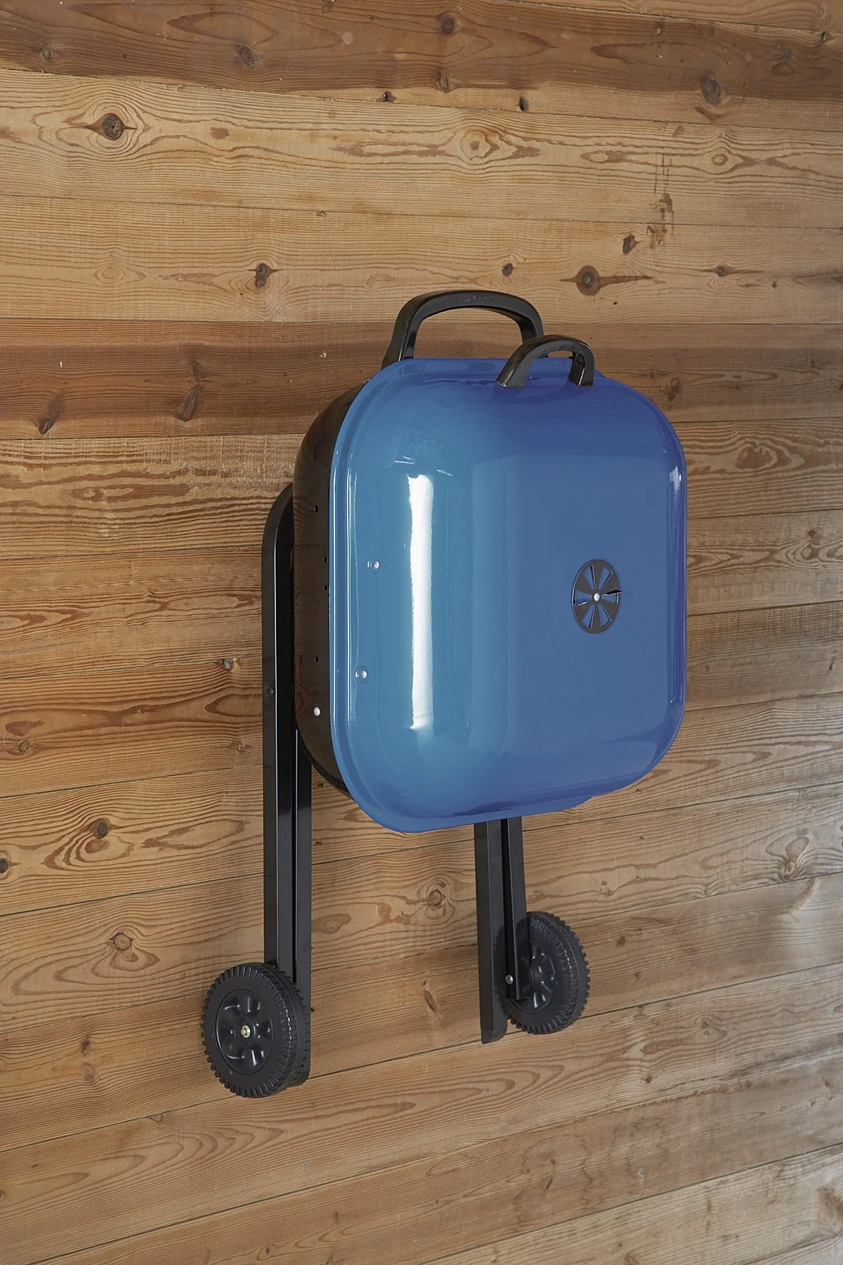 Americana Walk-A-Bout Portable Charcoal Grill in Blue - Image 3