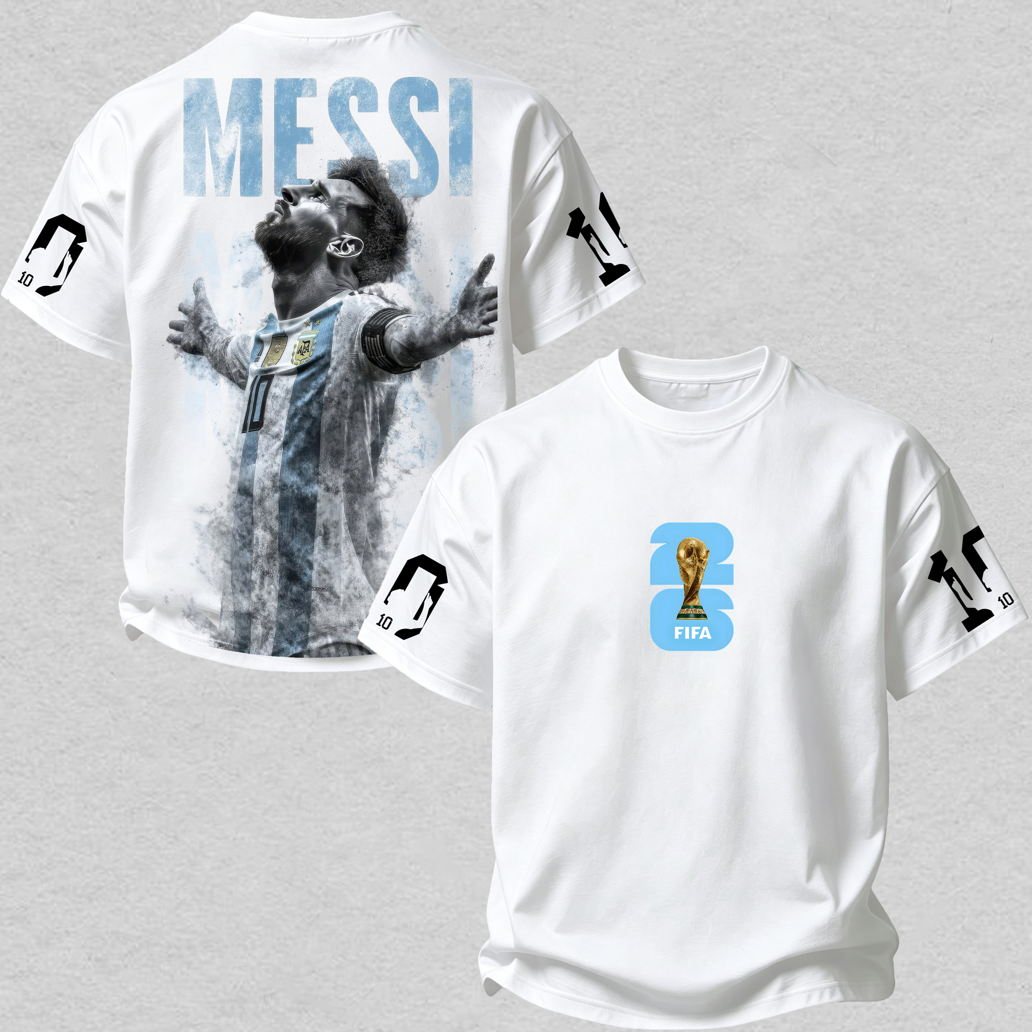 No.10 Football Legend Printed Oversized Unisex T-shirt