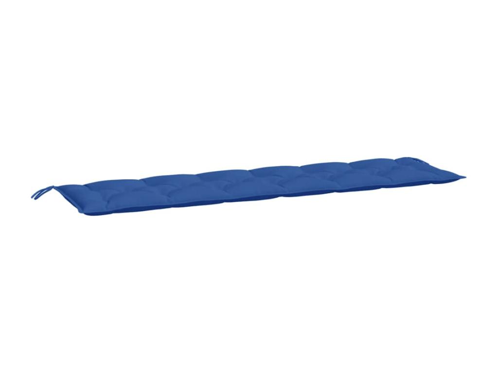 Cojín para banco de jardín tela Oxford azul real 200x50x7 cm