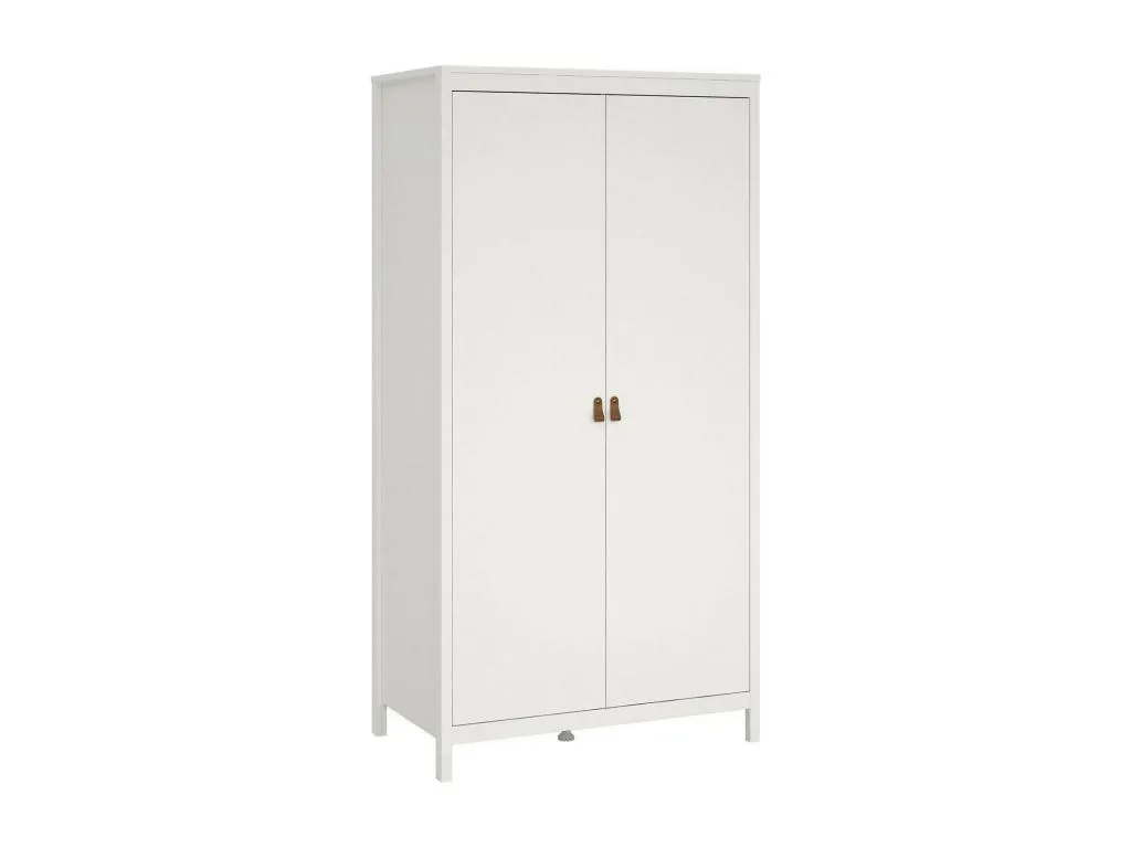 Armario Nidovia de 2 puertas, blanco, 102x58x199 cm, vestidor elegante eef3583490