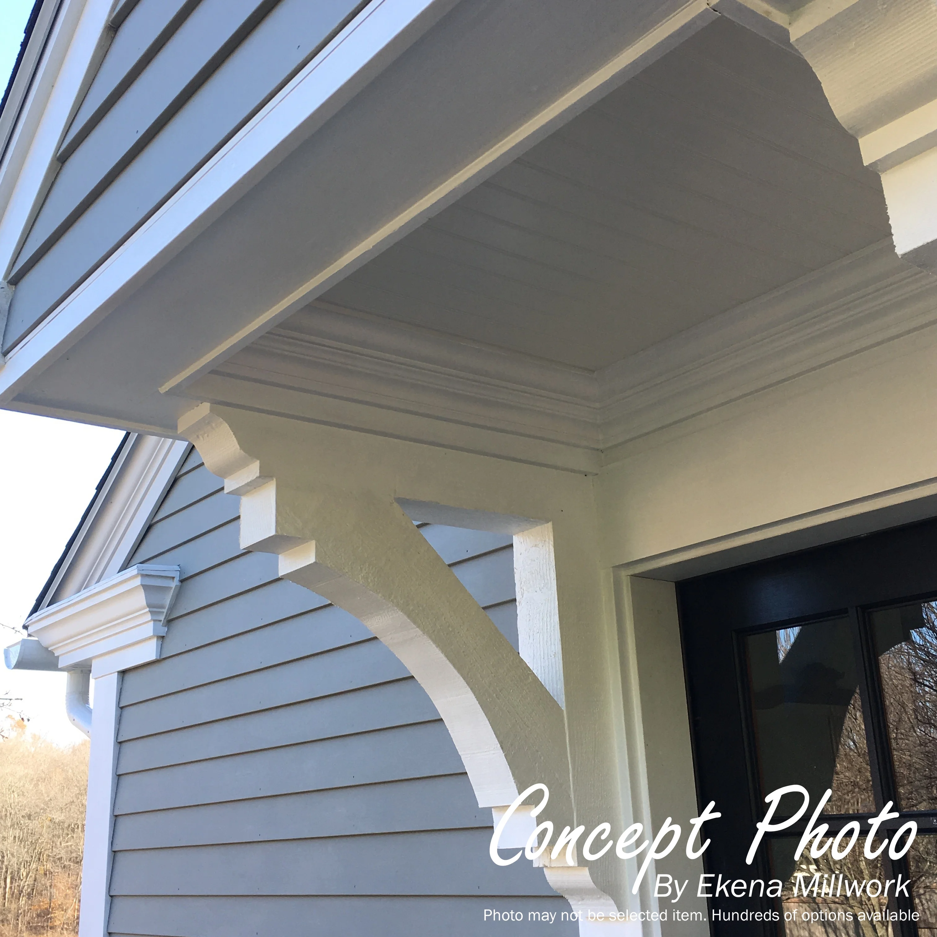 Ekena Millwork 4"W x 18"D x 18"H Thorton Traditional Rough Sawn Bracket, Western Red Cedar - Image 8