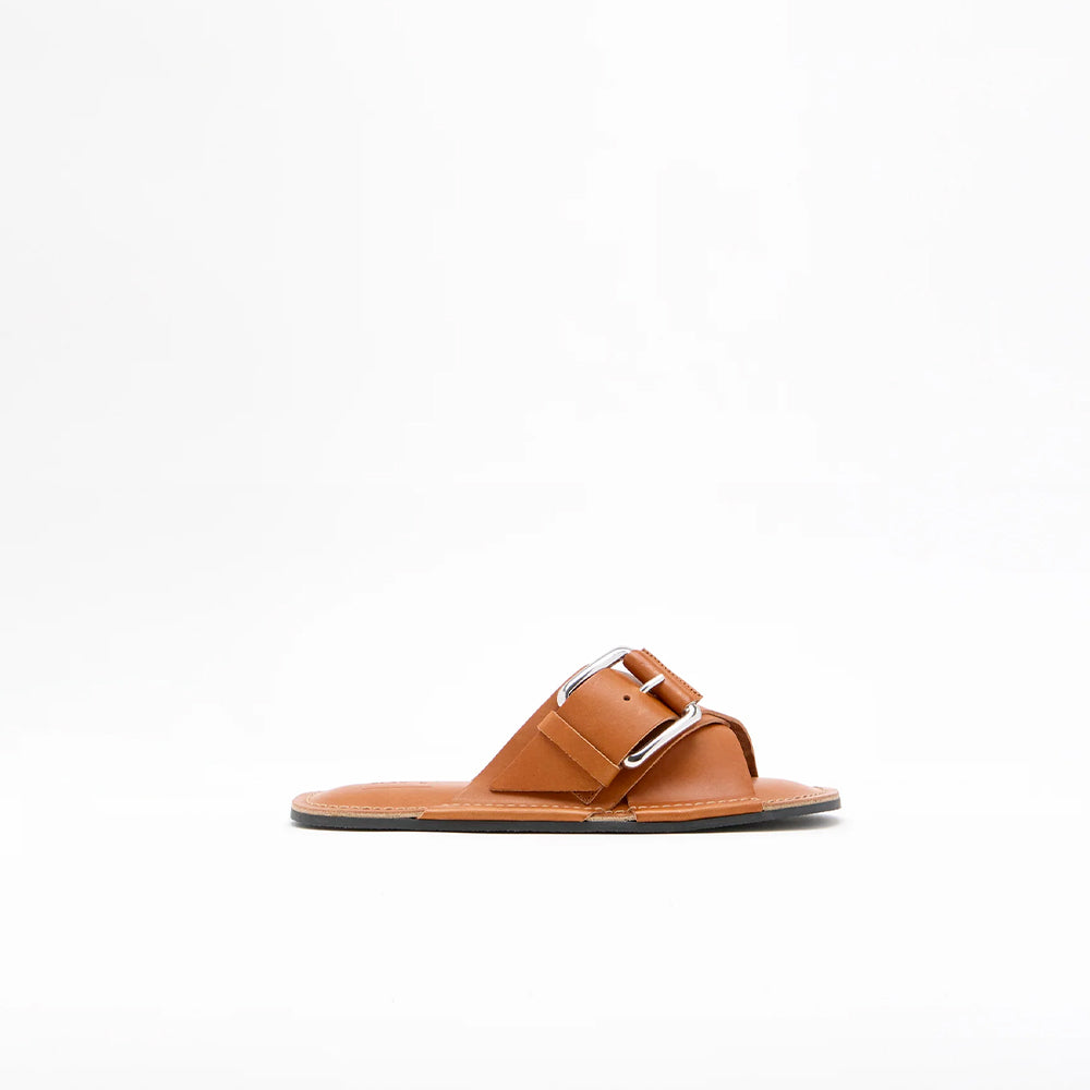 PLAN C - Sandales Cross Strap - Tobacco