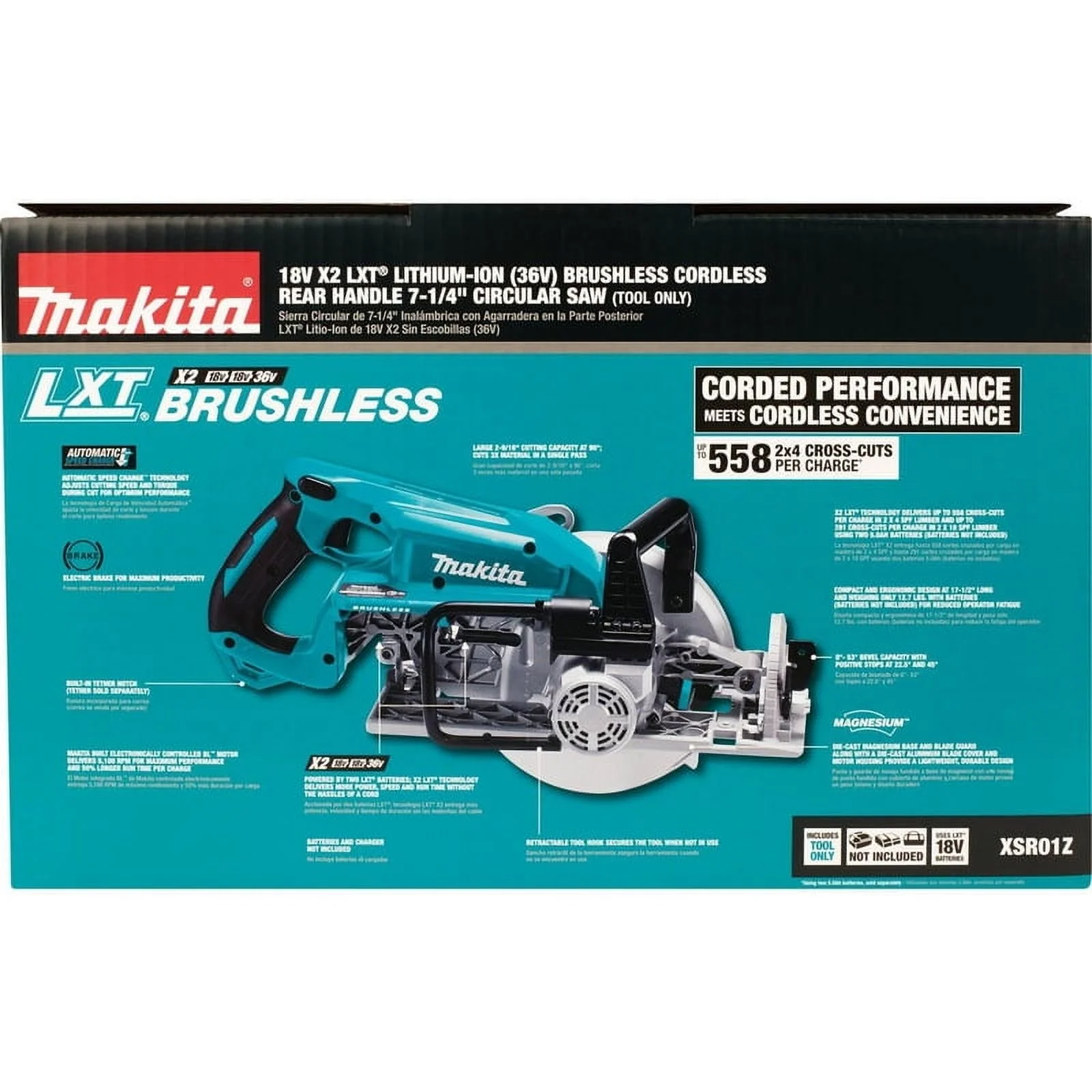 Open Box Makita 18V 7-1/4 in. Cordless Brushless Circular Saw Tool Only - Image 13