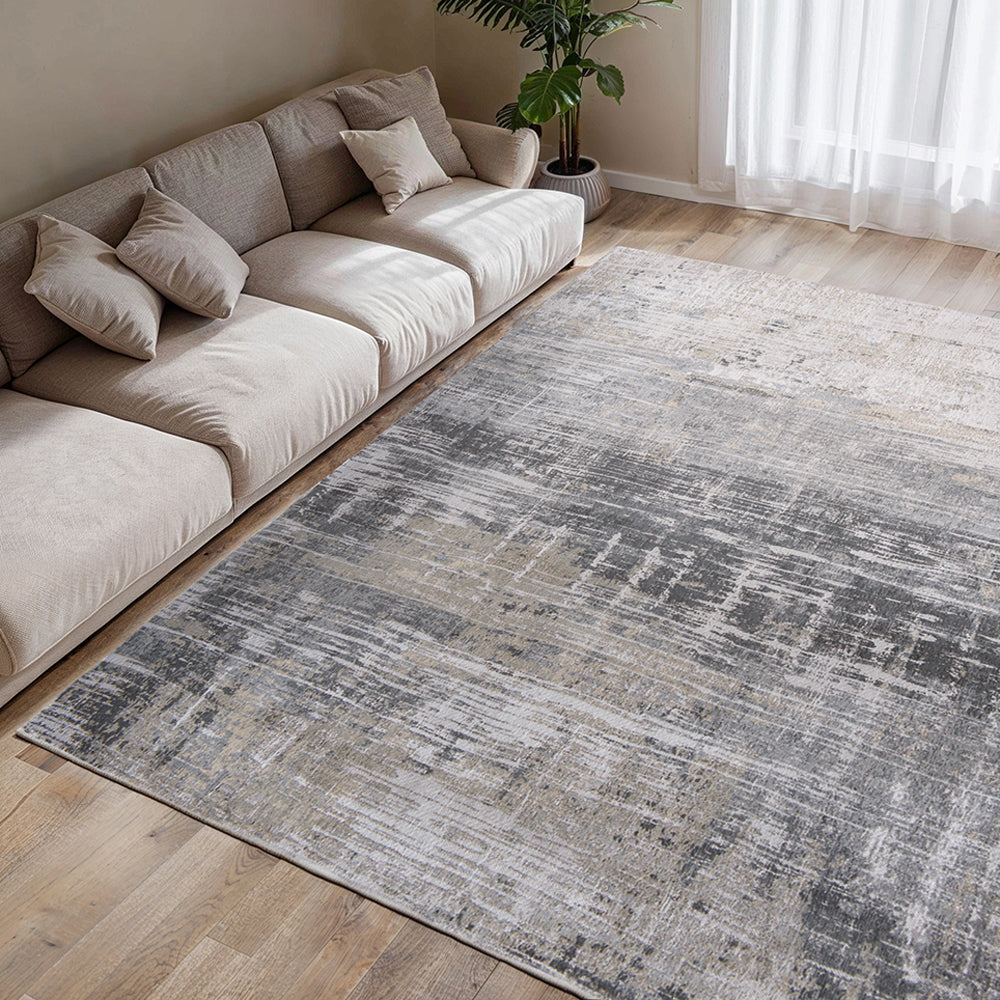 Louis de Poortere Streaks Vloerkleed 240 x 340 cm - Coney Grey