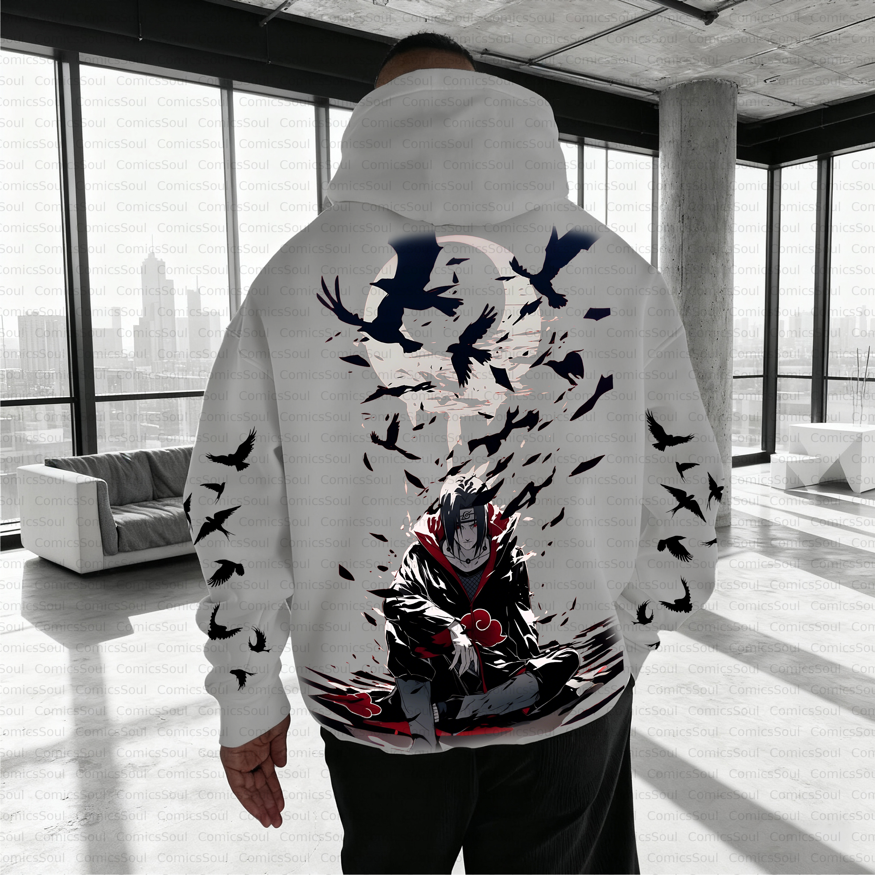 Unisex Anime Inspired Vintage Plush Hoodie