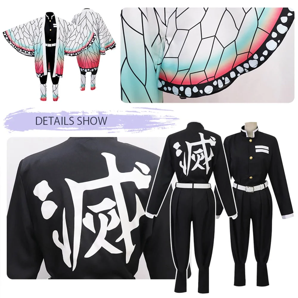 Halloween Costumes Anime Kimono Cosplay Outfit Set - Image 7 Halloween Costumes Anime Kimono Cosplay Outfit Set - Image 7