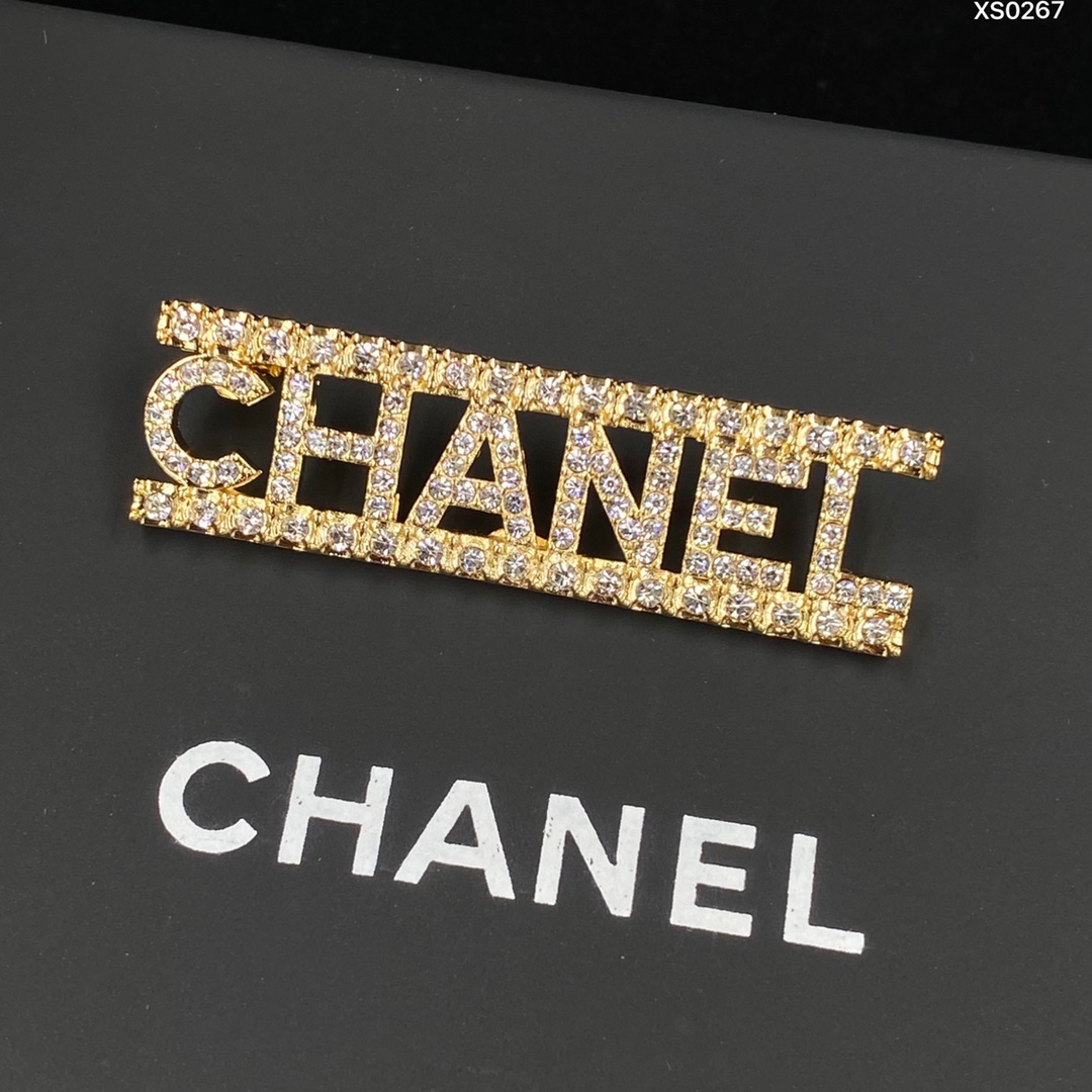 Chanel Monogram Letter Brooch - Original Replica Club