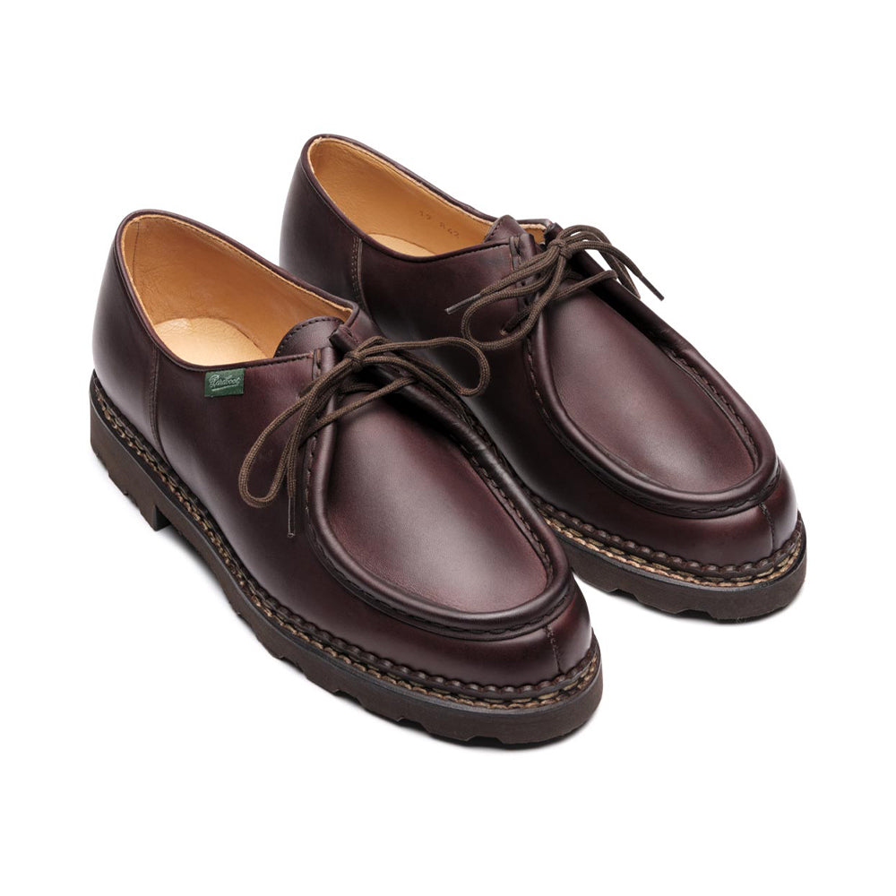 Paraboot - Derbies Michael en cuir - Lisse Marron