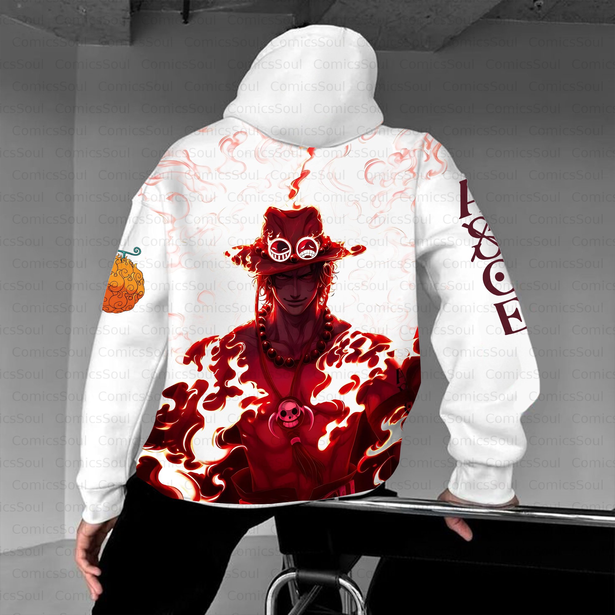 Unisex Anime Inspired Vintage Plush Hoodie
