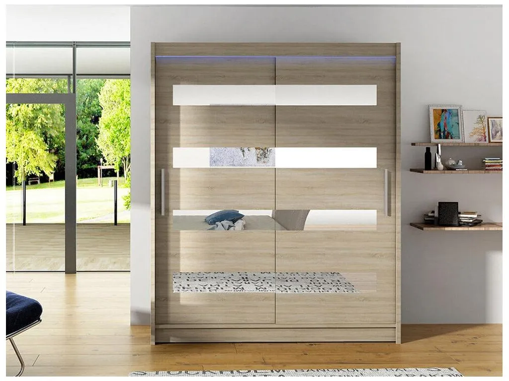 Armario Decounico 136 Decounico 200x150x58cm Puertas de armario - Correderas