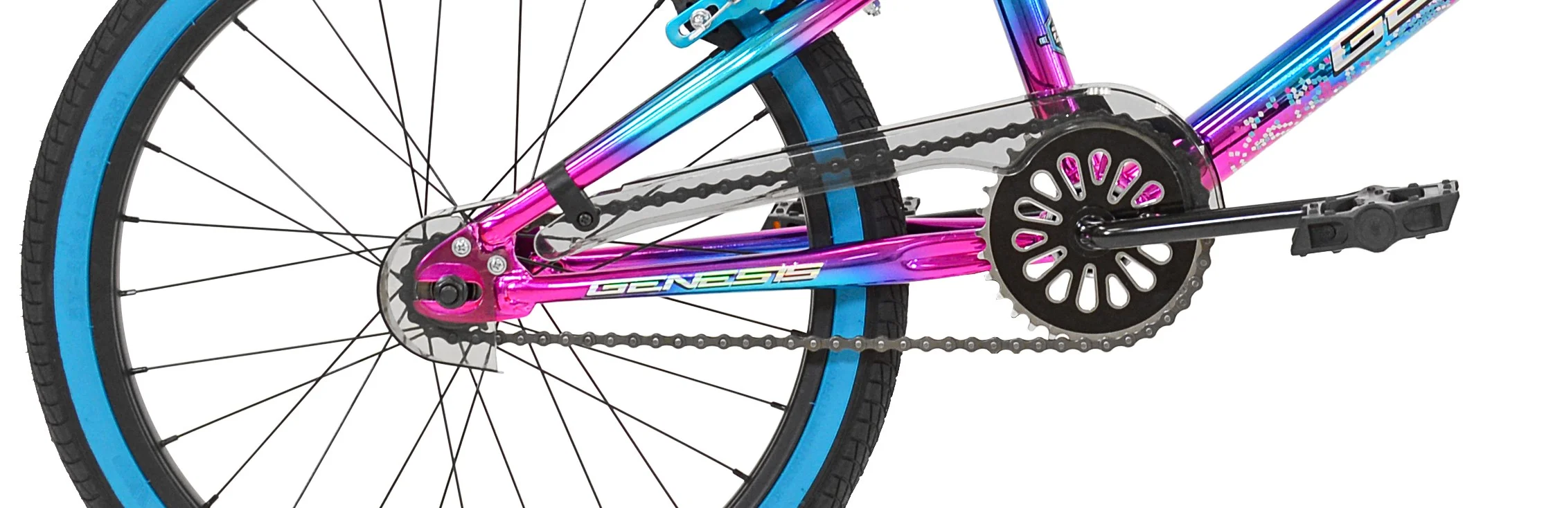 20" Illusion Girls Bike, Blue/Purple - Image 6