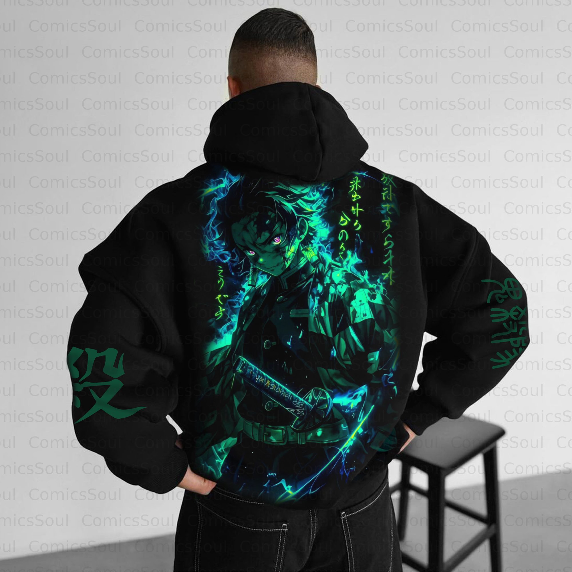 Unisex Anime Graphic Streetwear Vintage Plush Hoodie| KNY