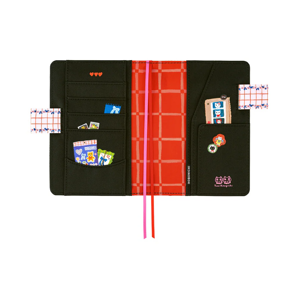 Hobonichi A6 Cover Yumi Kitagishi: White Cat's Table Decorations