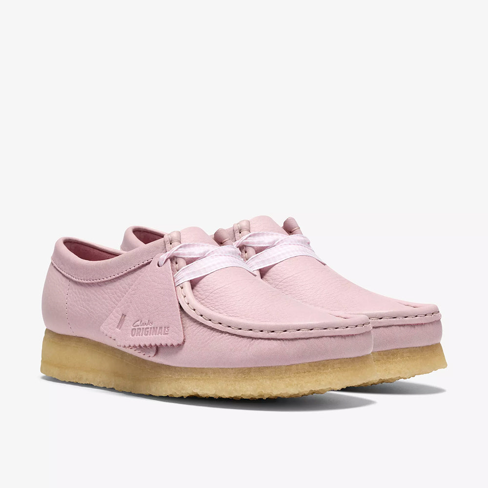Clarks - Wallabee - Cuir Rose Bébé