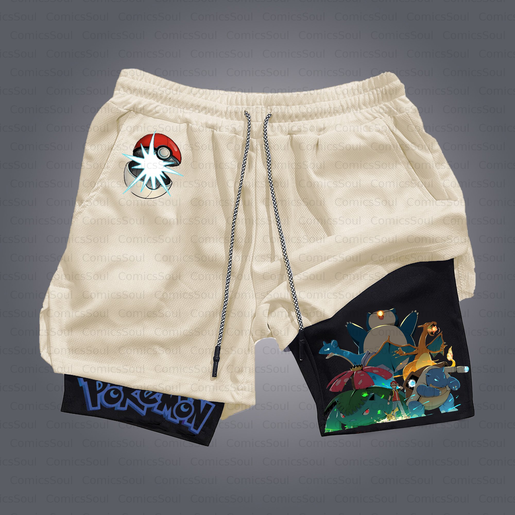 Unisex Casual Anime Style Shorts