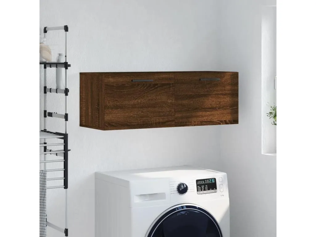 Jmmhogar Armario de pared Jmmhogar ingeniería marrón Jmmhogar 100x36.5x35 cm