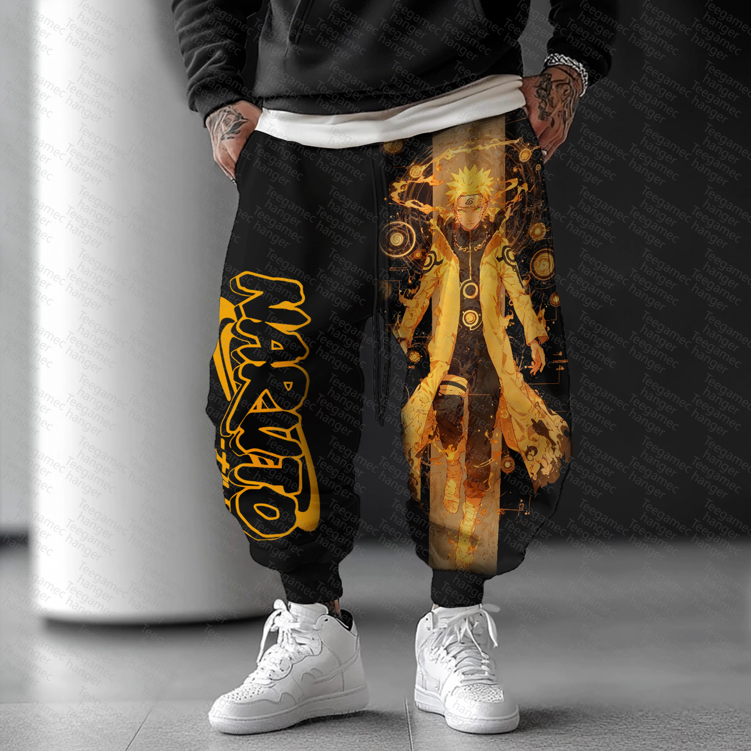 Unisex   Casual Anime Streetwear Pants