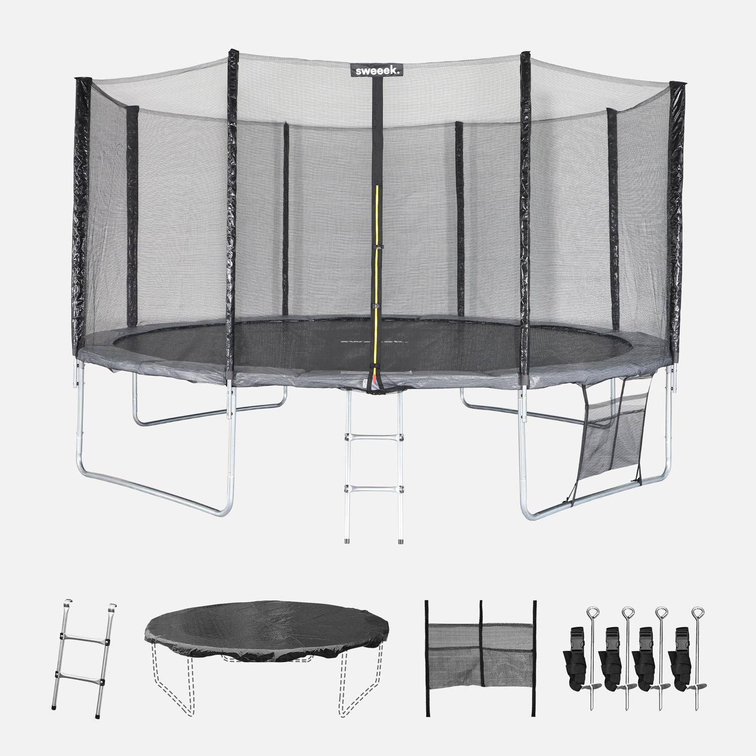 Venus XXL - Trampolín con pack de accesorios de 430cm