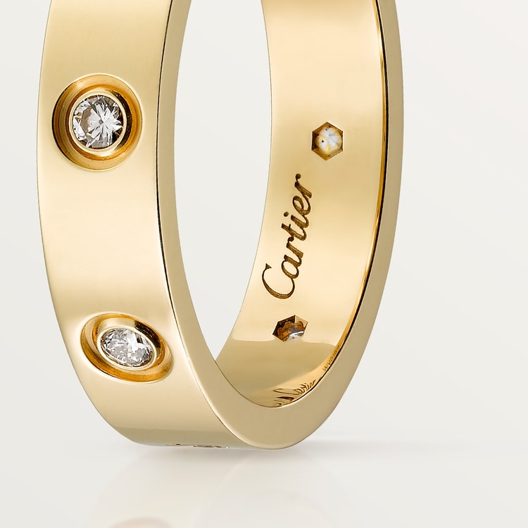 Replicate LOVE ring, small model, 8 diamonds(1:1 replica) - Original Replica Club
