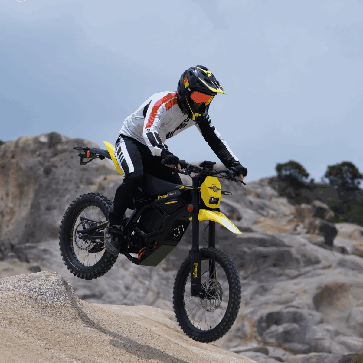 50MPH Electric Dirt Bicycle Freego X2 Pro,6000W(Peak)Motor Electric Motorcycle, Electric Bike for Adults, 60V30AH Battery, 19x2 Tire Full Suspension Hydraulic Brake Half Throttle UL2849 - Image 23