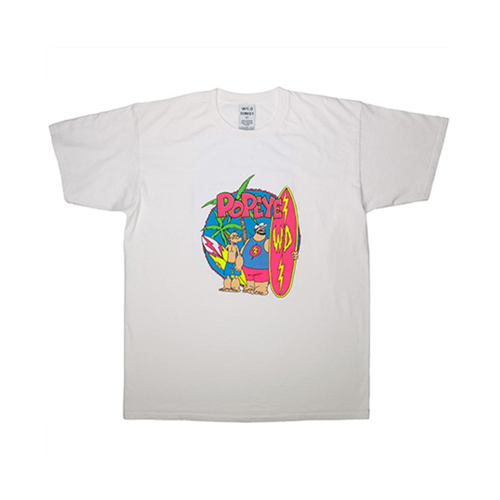 Wild Donkey - T-shirt Popeye - Blanc