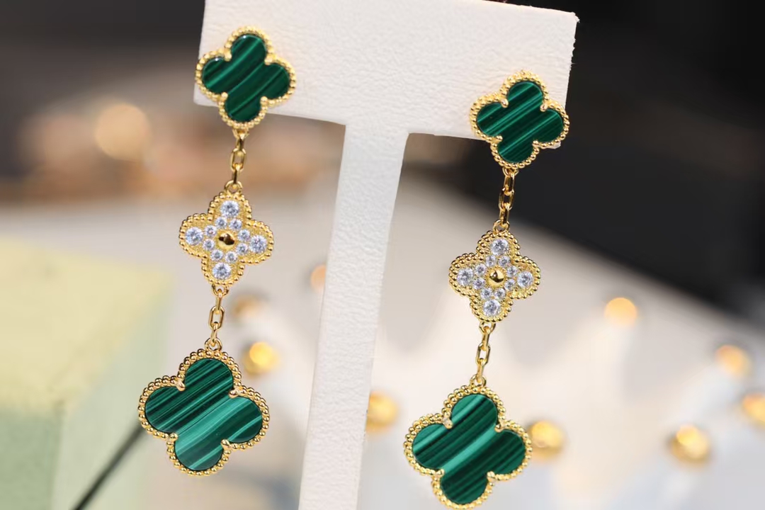 VCA Magic Alhambra Earrings 3 Motifs - Original Replica Club