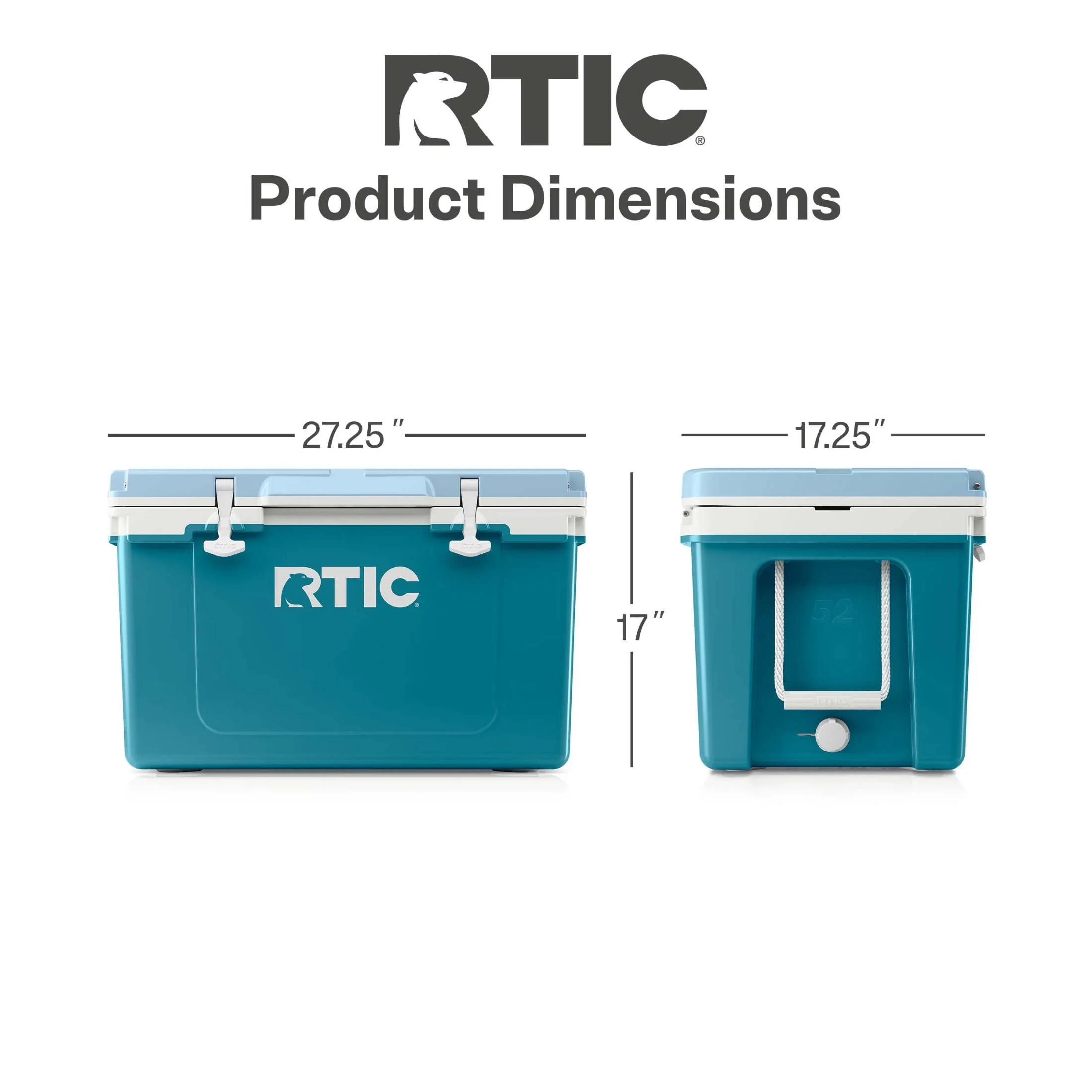 RTIC 52 QT Ultra-Light Hard-Sided Ice Chest Cooler, Fits 76 Cans, Trailblazer - Image 24