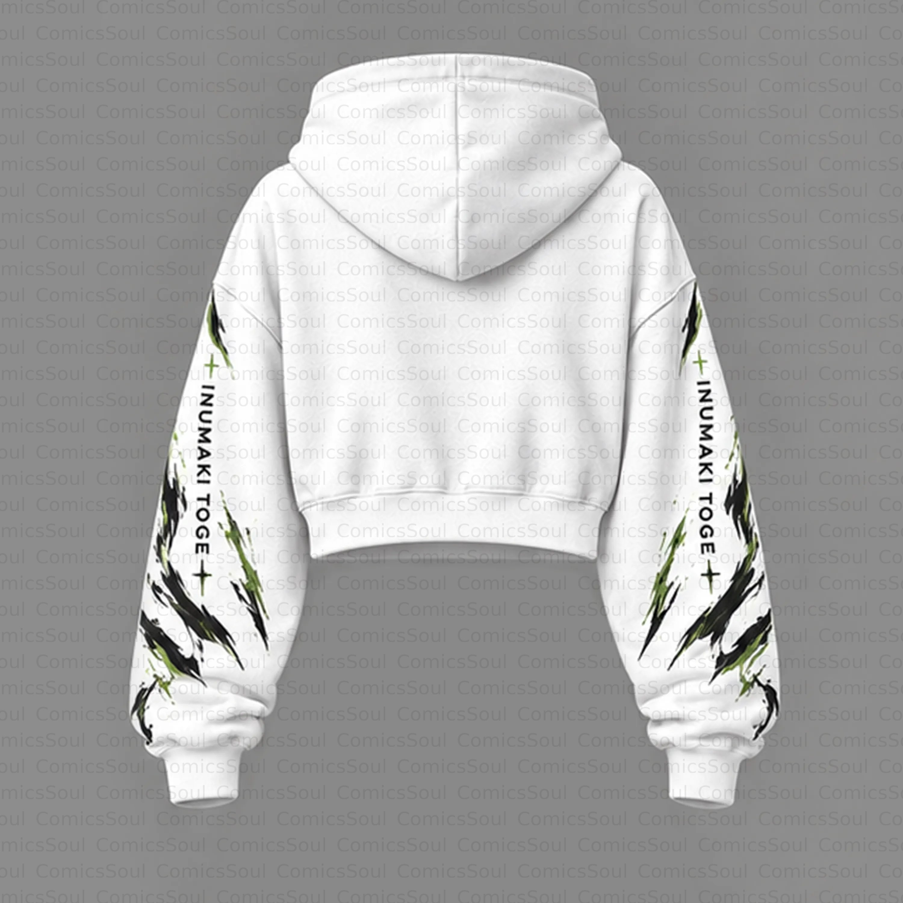Jujutsu Kaisen Cropped Long Sleeve Hoodie & High Waist Jogger Pants Two Piece TeeThreads Sustain the Scene with Custom Apparel