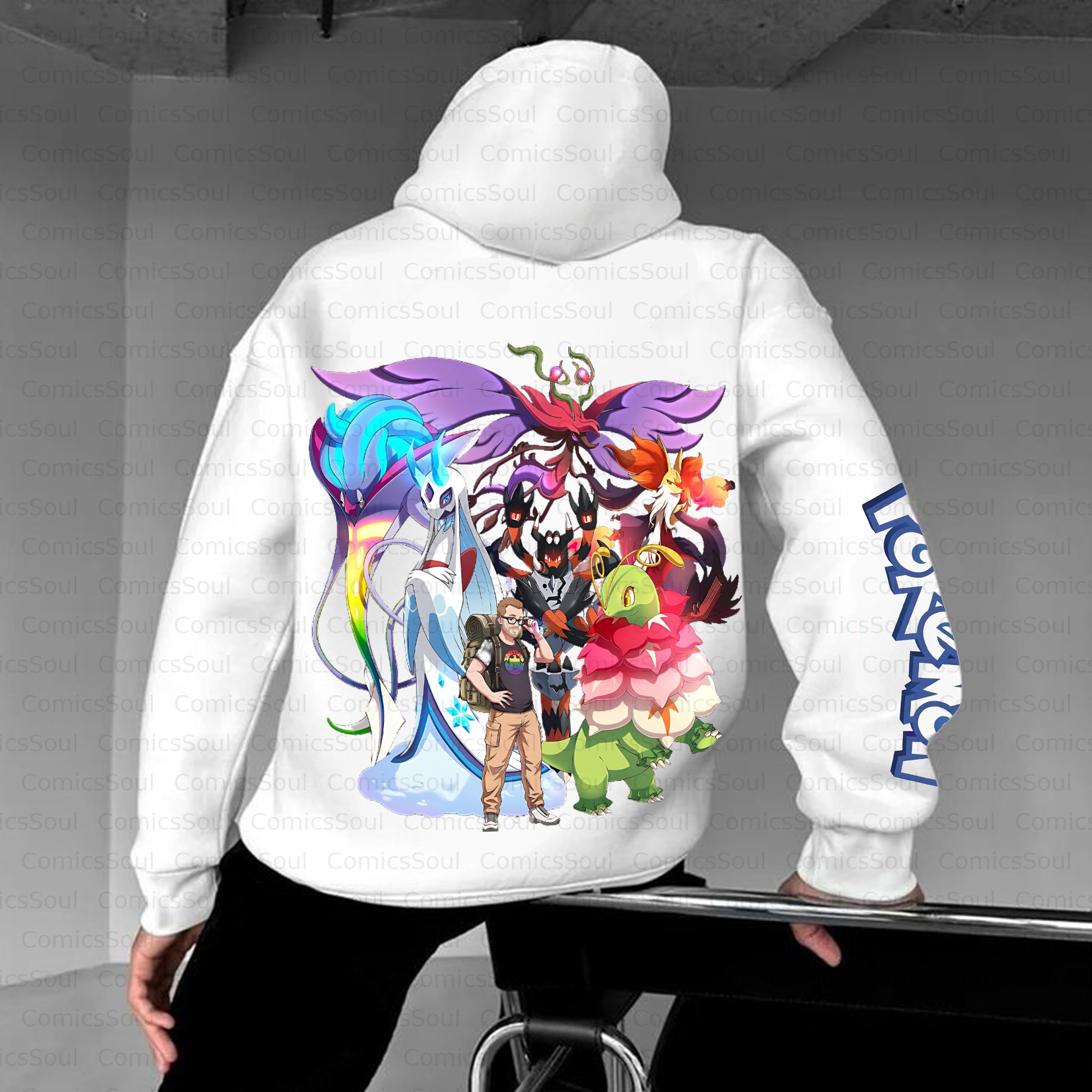 Unisex Anime Inspired Vintage Plush Hoodie