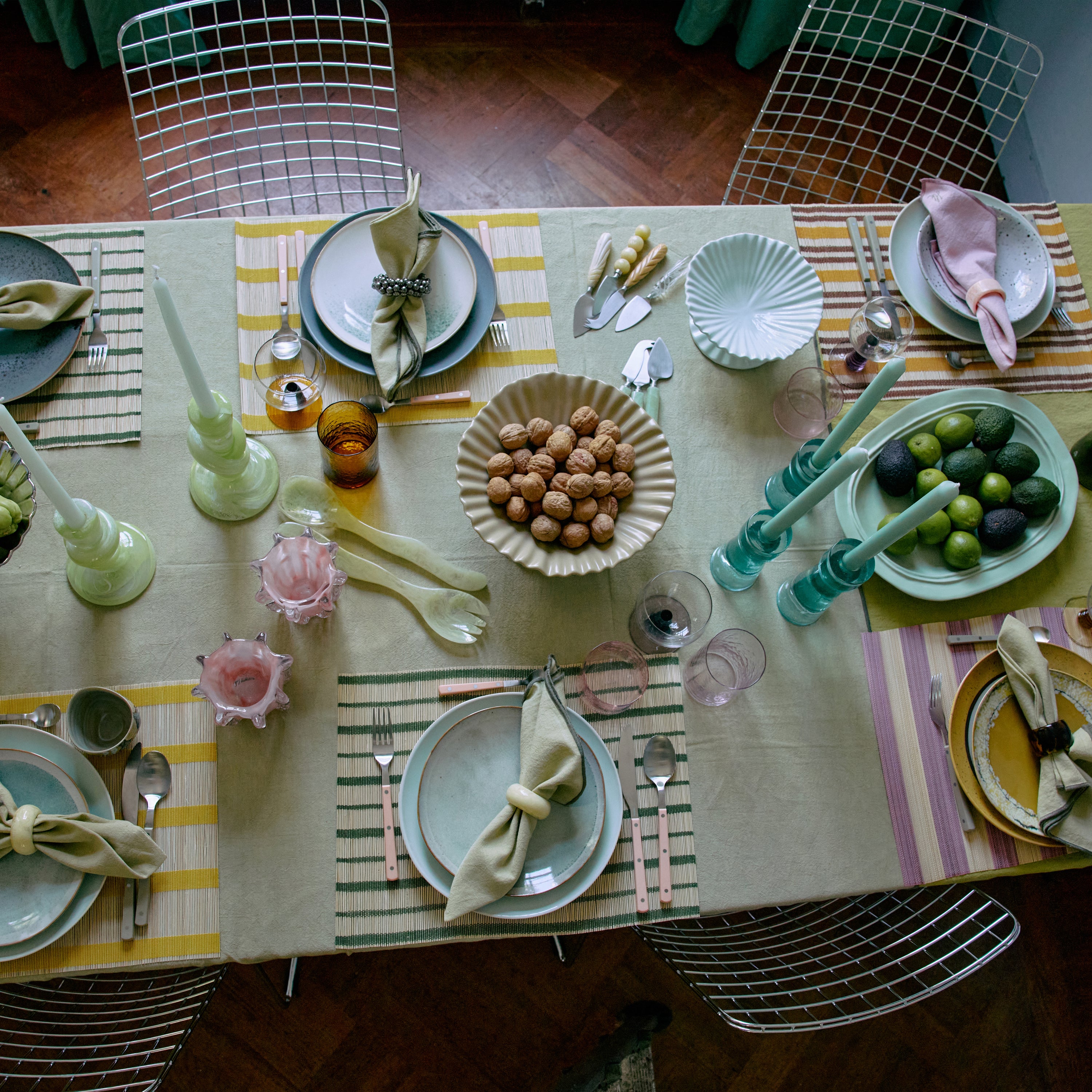 HKliving Kaasmes Cream - Set van 3