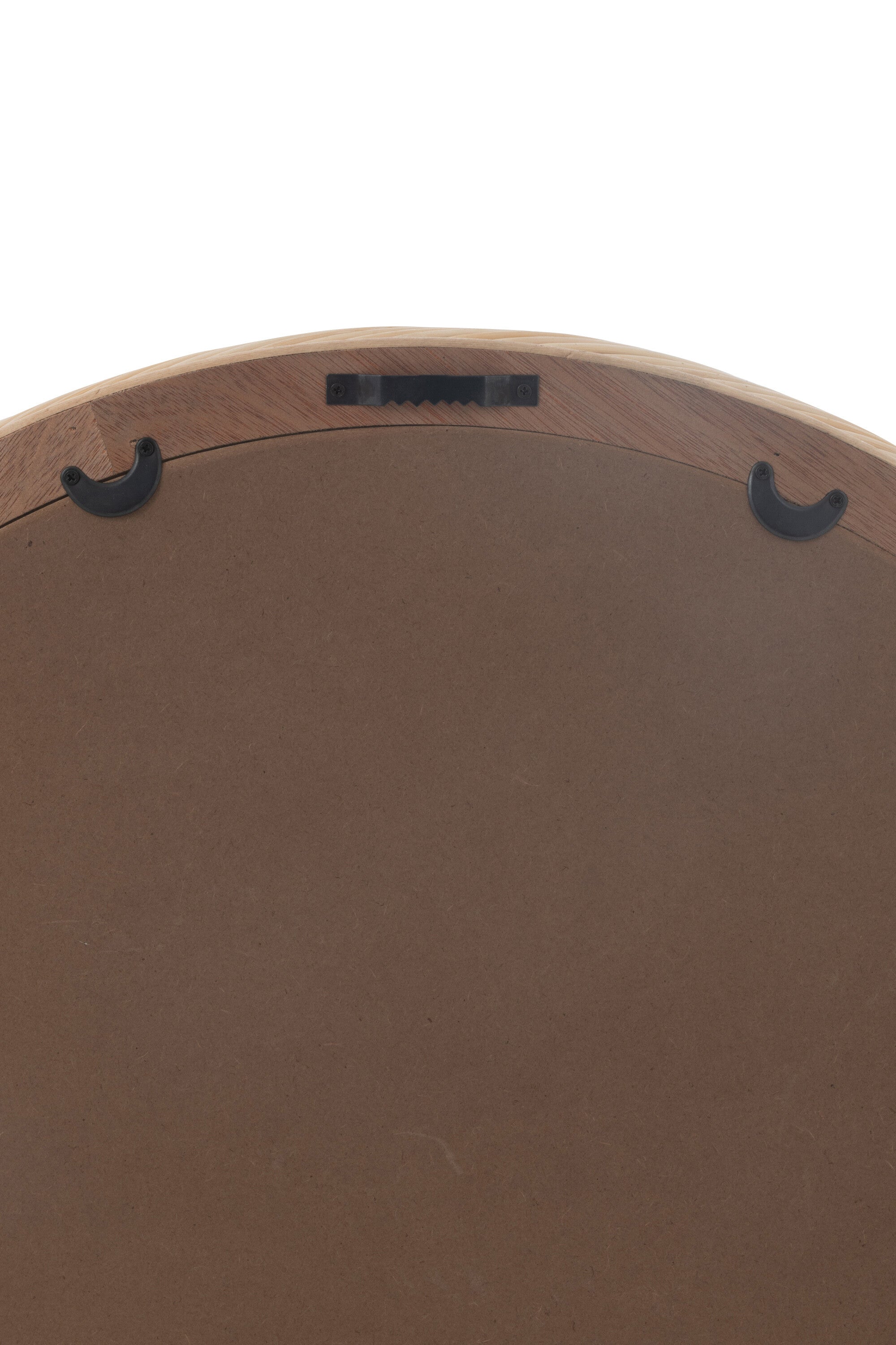 J-Line spiegel Rond - rotan glas - naturel - small - Ø 50 cm