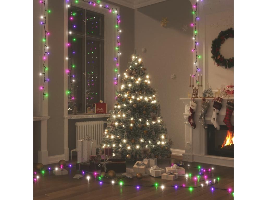 Tira de luces con 1000 LED PVC pastel multicolor 100 m