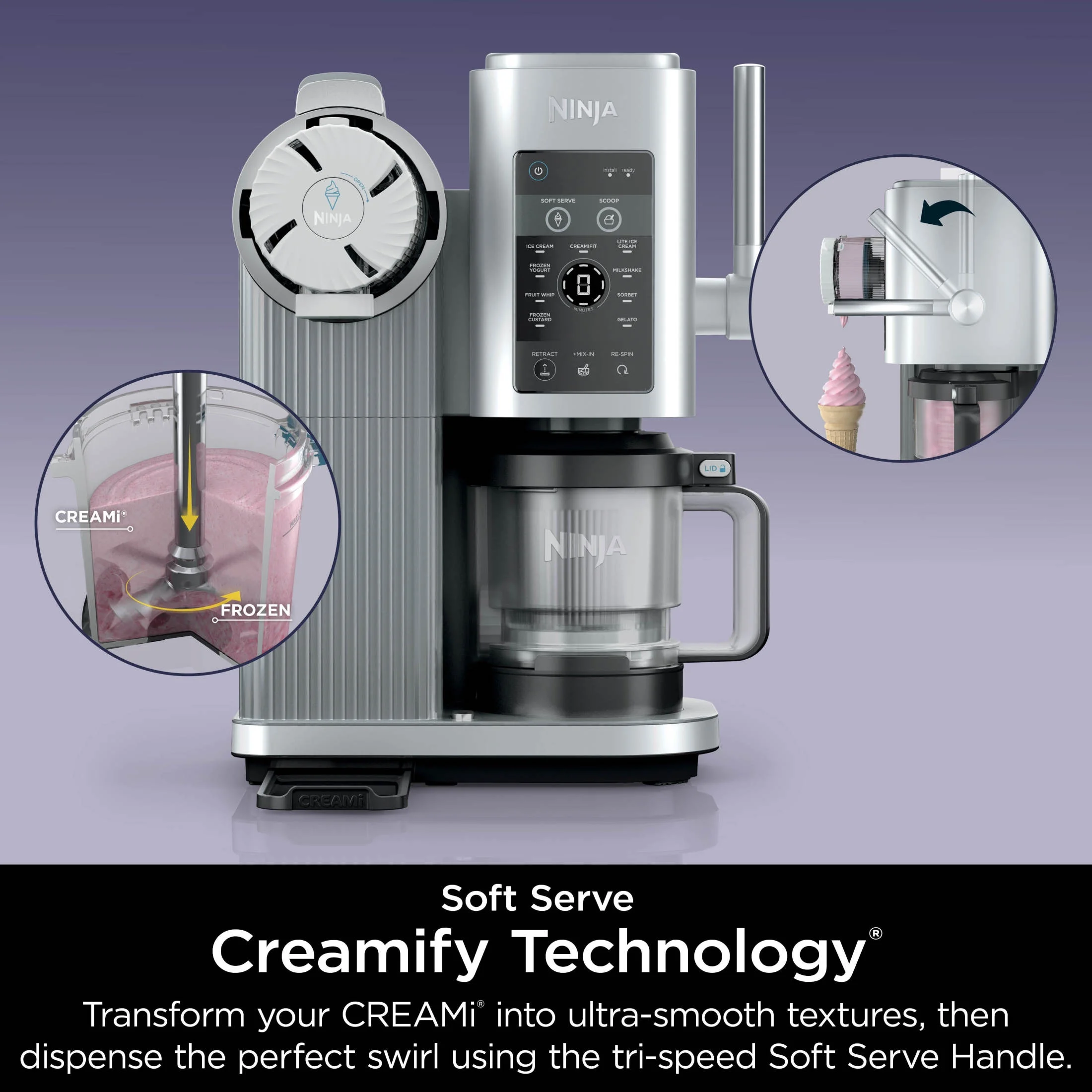 Ninja Swirl? by CREAMi? Soft Serve and Ice Cream Maker, 13 One-Touch Programs, NC701 - Image 14