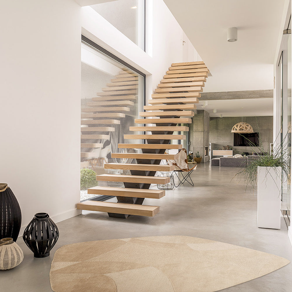 Acsento Piana Stone Shape Vloerkleed 200 x 290 cm - Dark Beige