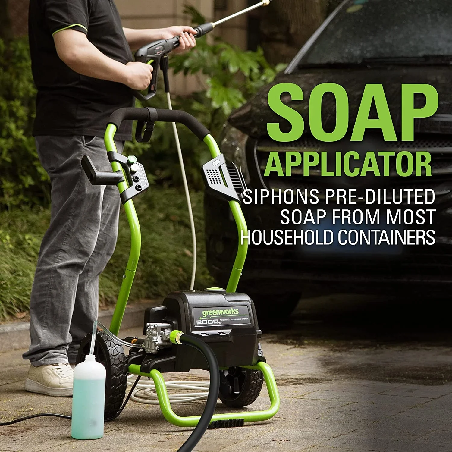 Greenworks 2000 PS at I 1.1 GPM Cold Water Electric Pressure Washer 5111802