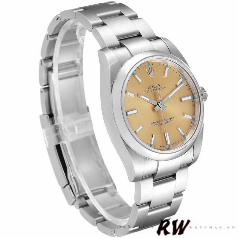 Rolex Oyster Perpetual 114200 White Grape Index Dial 34mm Unisex Replica watch
