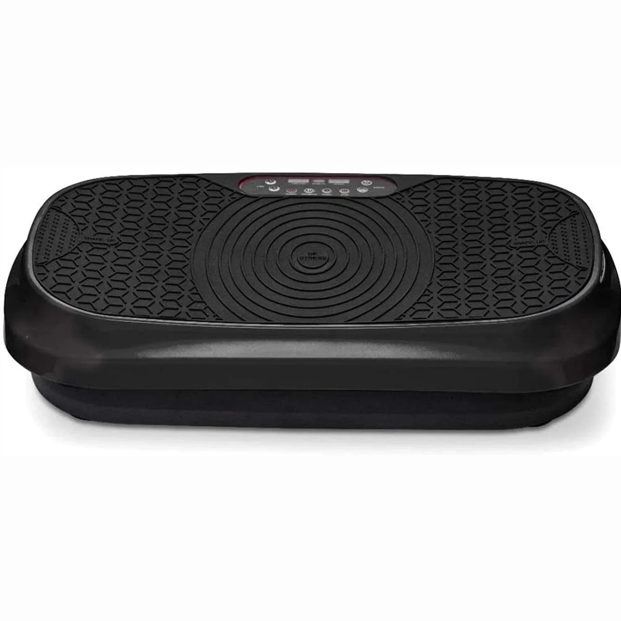 LifePro Compact Vibration Plate Exercise Machine With Workout Bands, Black - Waver Mini