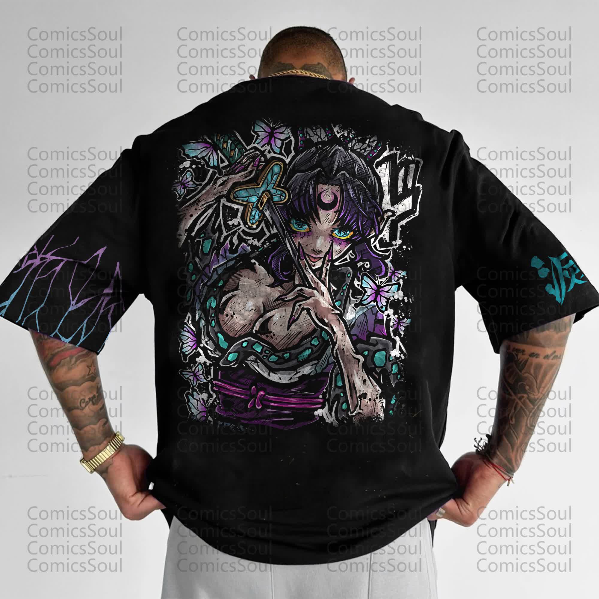 Unisex Anime Inspired Vintage T-Shirt丨Comicssoul
