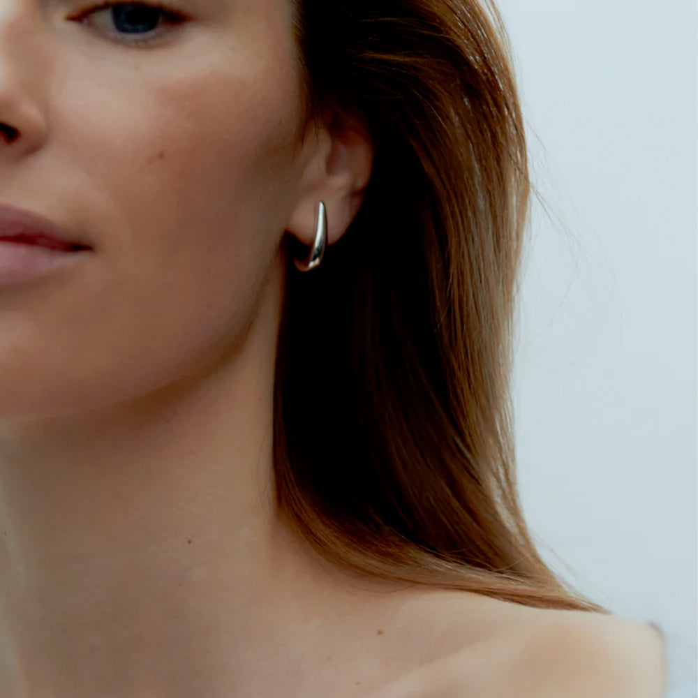 RAGBAG - Boucles d'oreilles Dualism Sculptural - Argent
