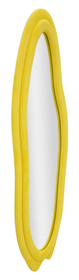 Mauro Ferretti Channy Gele fluwelen wandspiegel