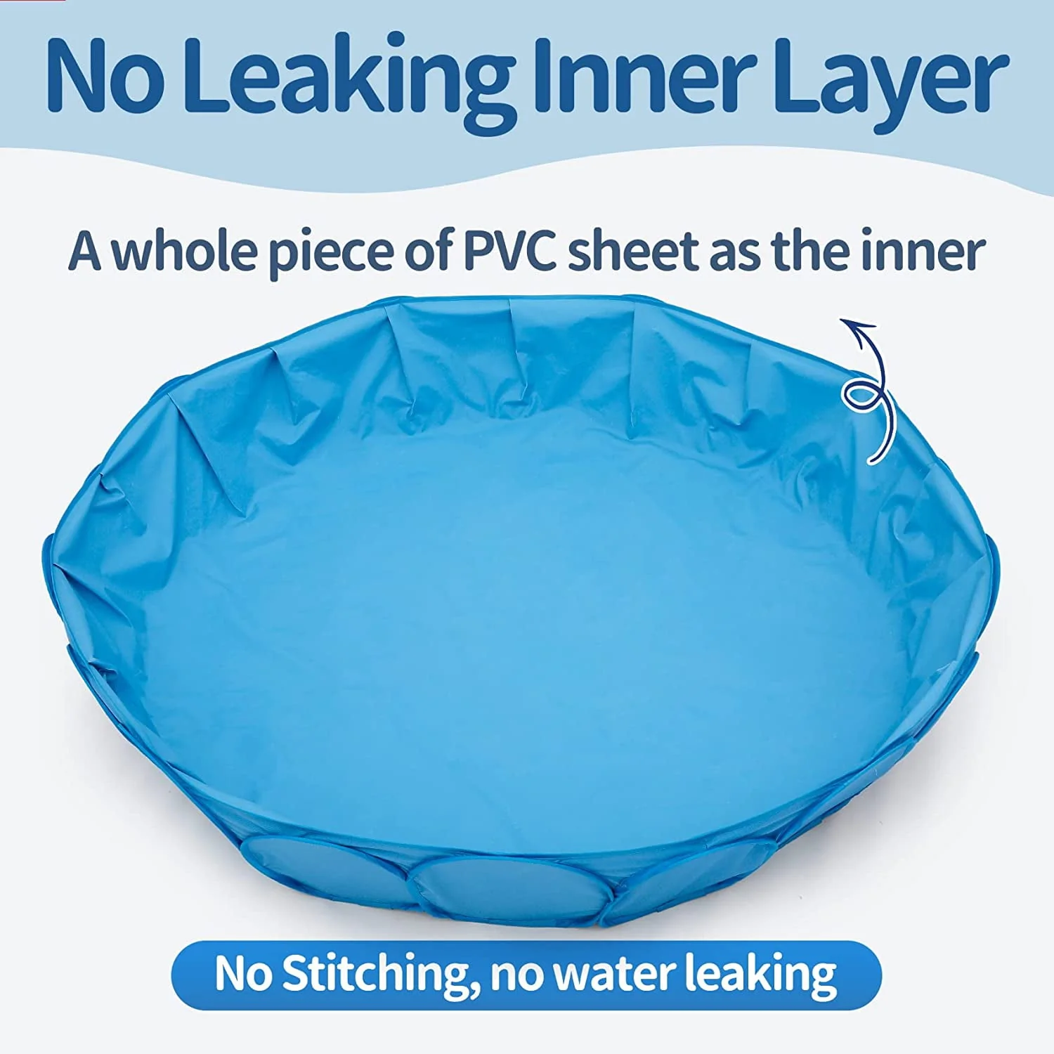 Alvantor Pet Swimming Pool Dog Bathing Tub Kiddie Pools Cat Puppy Shower Spa Foldable Portable Indoor Outdoor Pond Ball Pit Patent Pending - Image 3