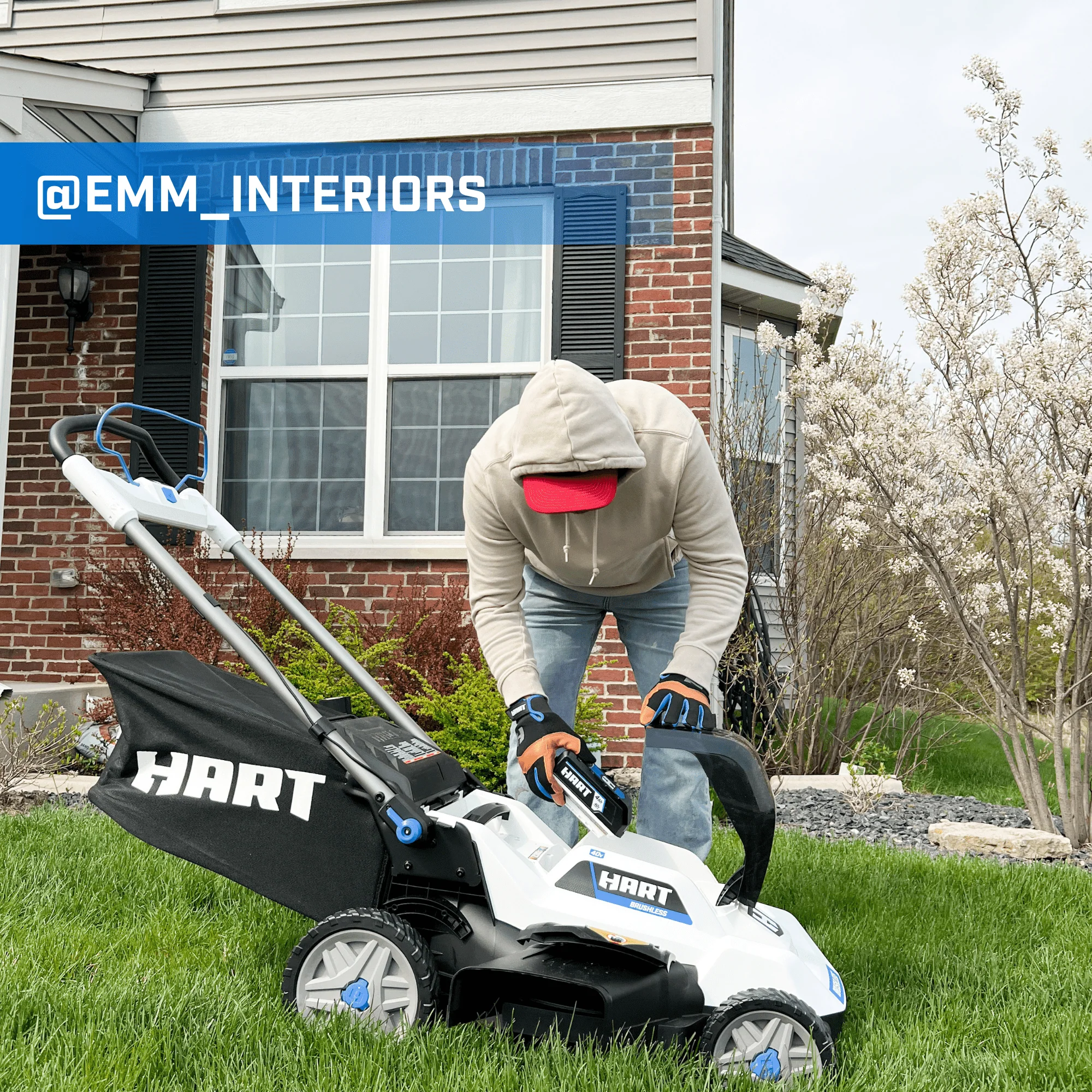 HART 40-Volt 20-inch Cordless Brushless Push Mower Kit, (1) 6.0Ah Lithium-Ion Battery - Image 16