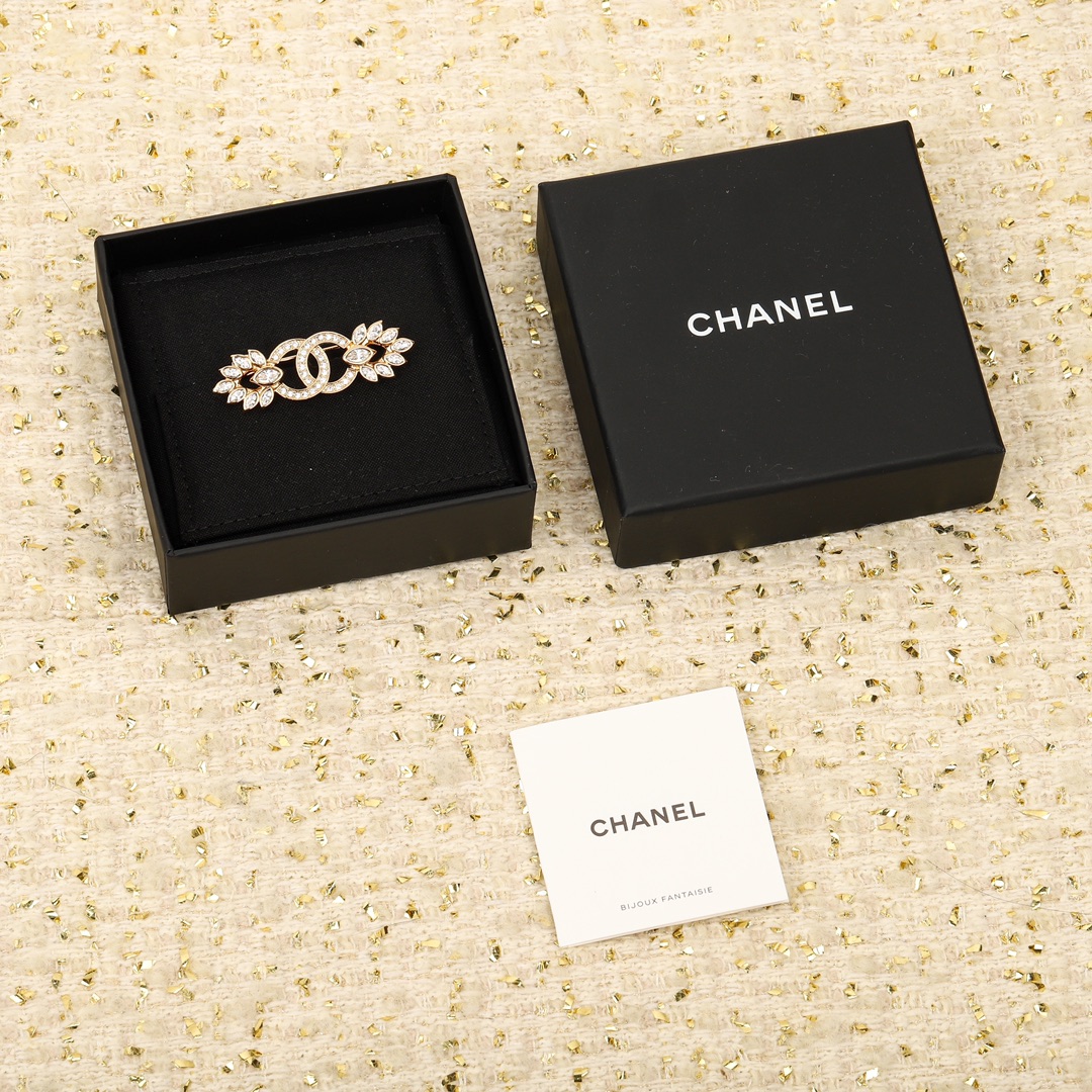 Elegant Chanel Ear of Wheat Brooch - Original Replica Club