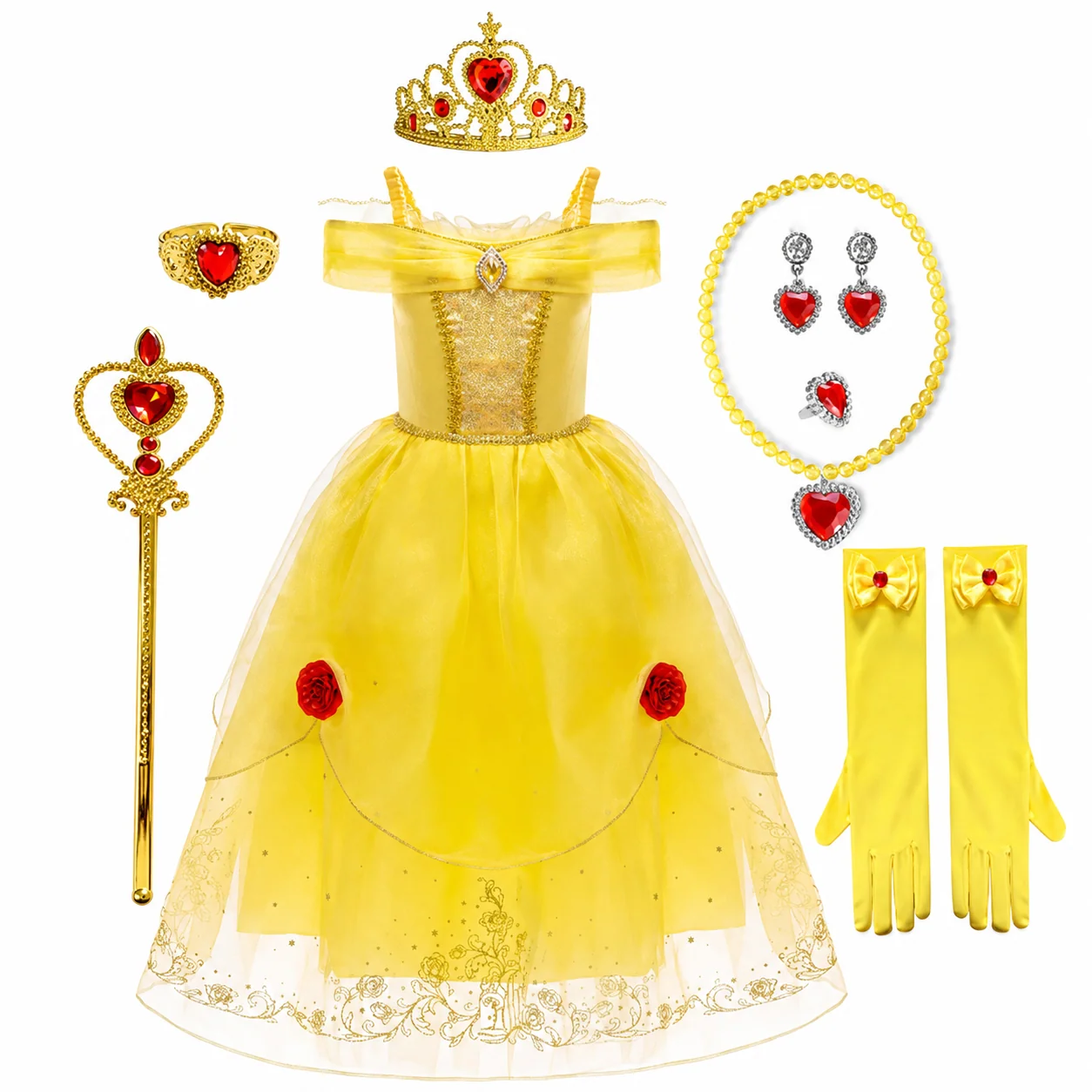 Halloween Costumes Girls Princess Party Dress Costume Set - Image 16 Halloween Costumes Girls Princess Party Dress Costume Set - Image 16