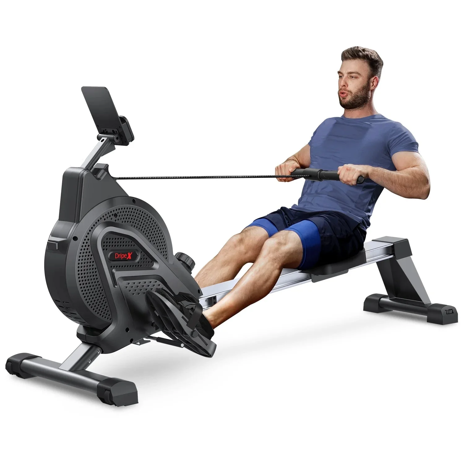 Dripex Magnetic Rowing Machine, Black, 242 lb - Image 3 Dripex Magnetic Rowing Machine, Black, 242 lb - Image 3