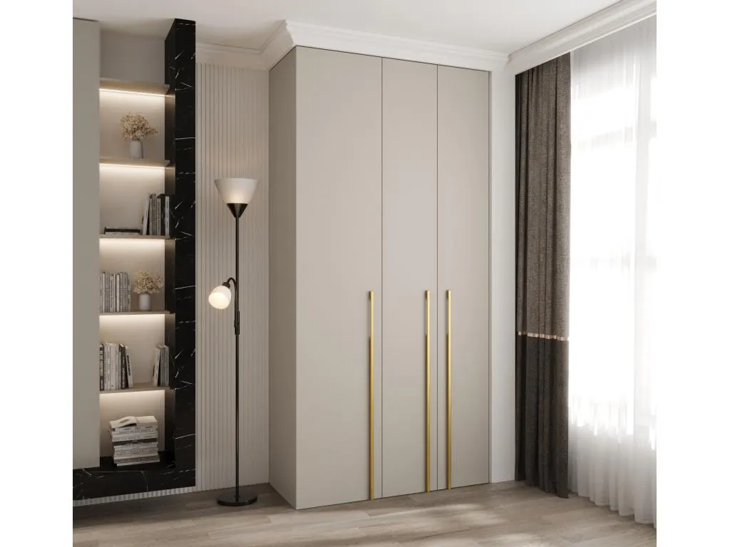 Armario Decocasaes 3 con puertas batientes 245.5/120/40 3 puertas (cachemira/oro) 32052zizu