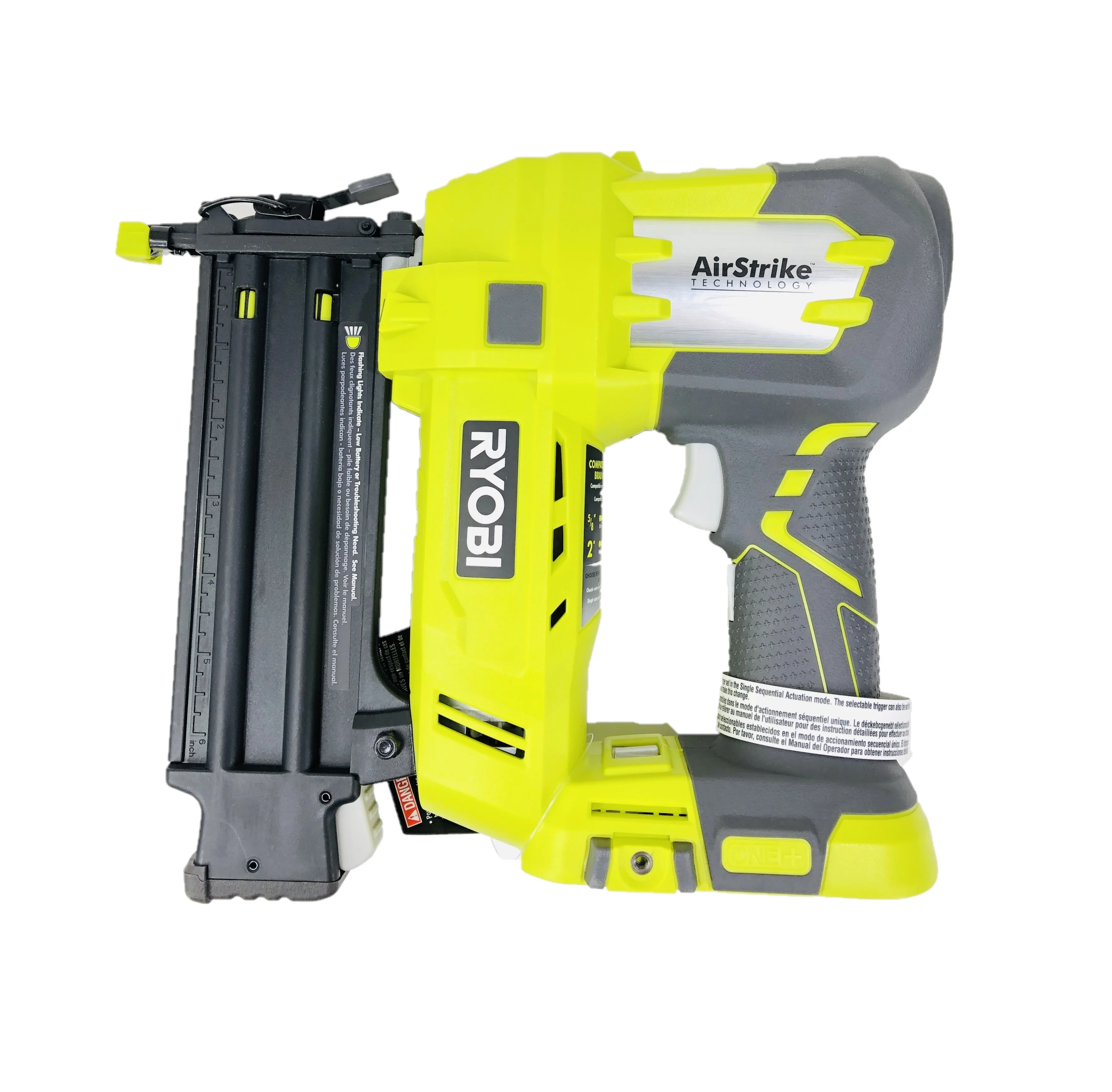 Ryobi 18V ONE+ 18 Gauge Cordless Brad Nailer Kit (Includes: P320 Brad Nailer, P102 Lithium-ion Battery Pack, P118b Charger) - Image 5
